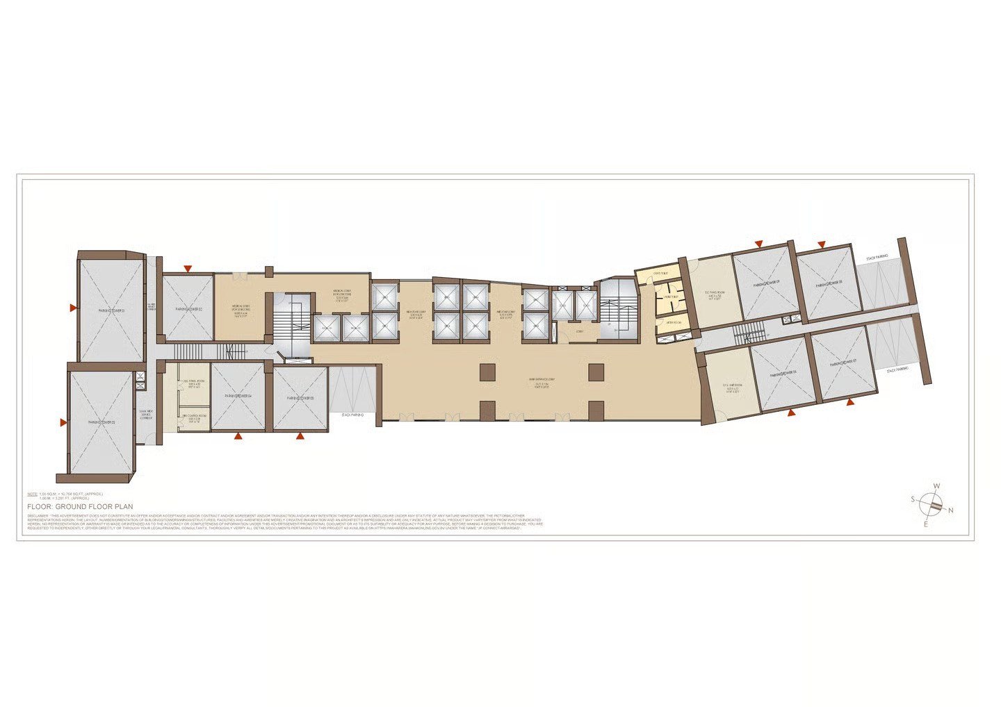 JP Connect Mira Road East ground floor plan