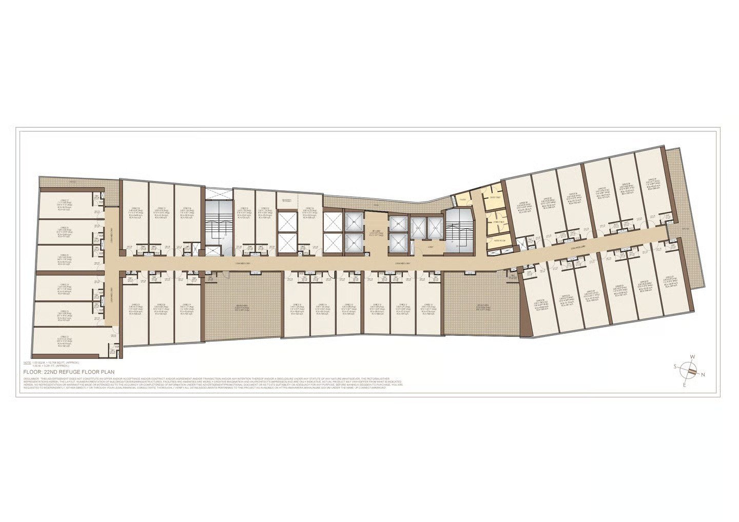 JP Connect Mira Road East 22nd refuge floor plan